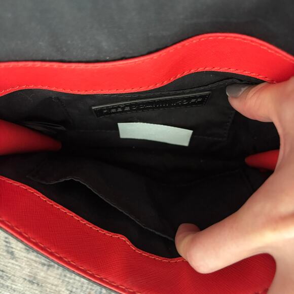 Rebecca Minkoff Marlowe Mini Red/Orange Envelope Bag - Picture 6 of 7